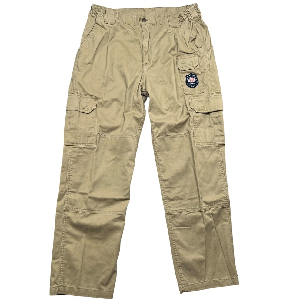 Bocomal Cargo Pants Mens 36x30 Khaki FR Flame Resistant NFPA 2112 CAT 2 Workwear